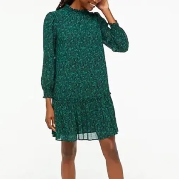 EUC Jcrew Factory Smocked Floral Dress - Picture 1 of 4